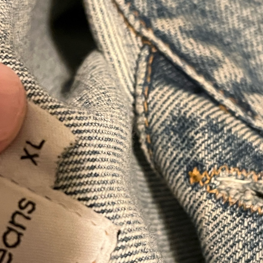 Vintage Calvin Klein Men's XL Denim Jean Jacket, Stone Washed - Picture 8 of 8